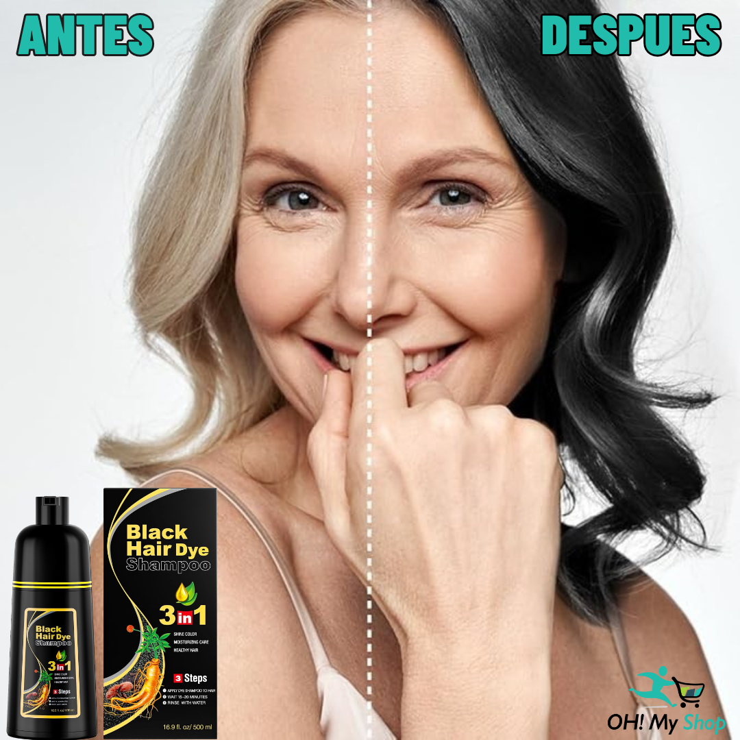 Shampoo Black 3 en 1 - CHAU CANAS!