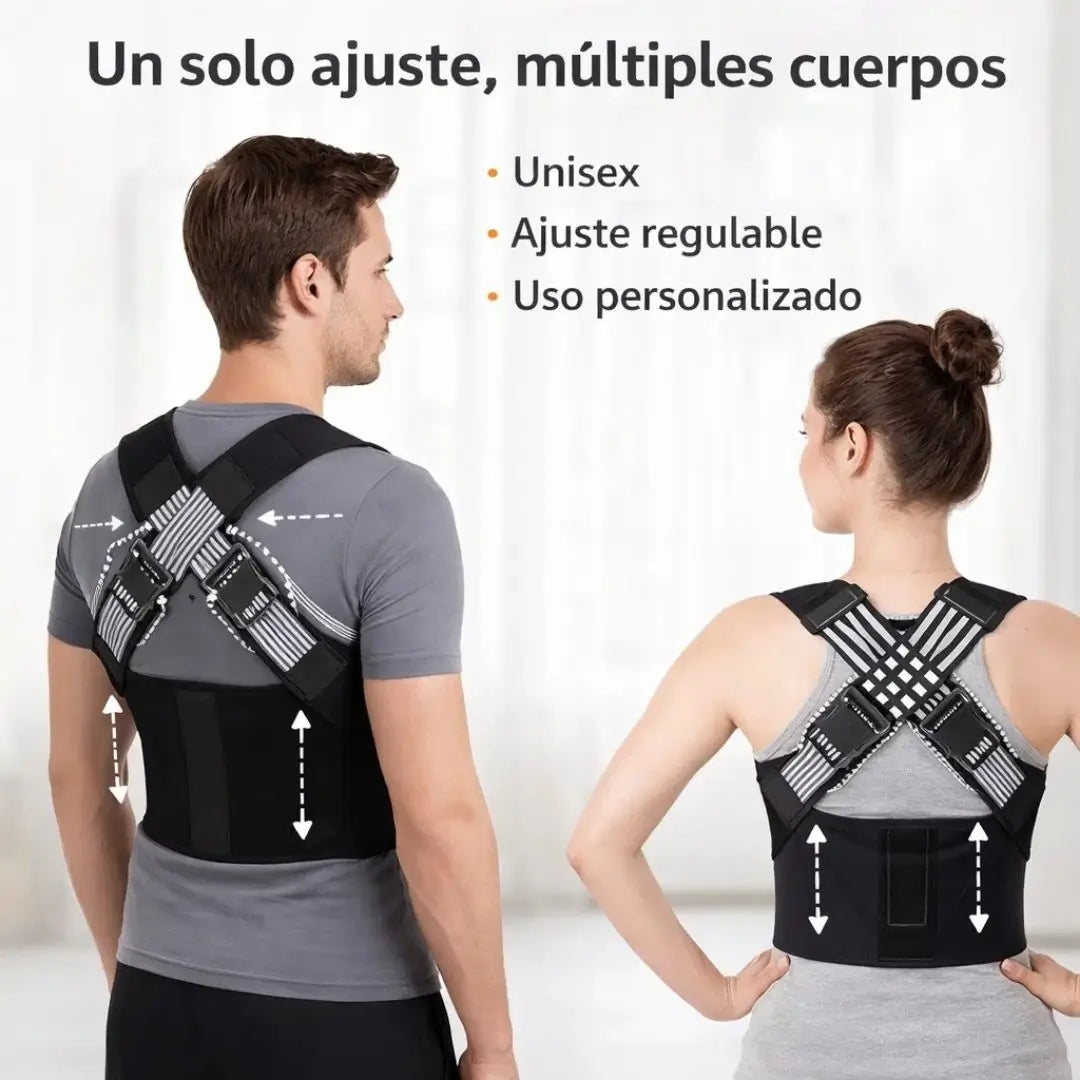 ¡PROMO 2X1! PostureFlex Pro®️: Corrector de Postura Ajustable e Invisible