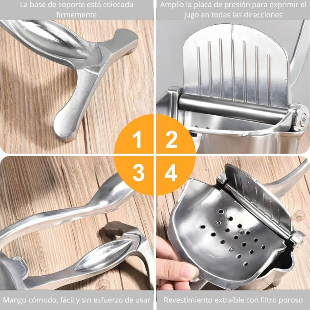 ForceJuice Pro®️: Exprimidor de Acero Inoxidable para Frutas