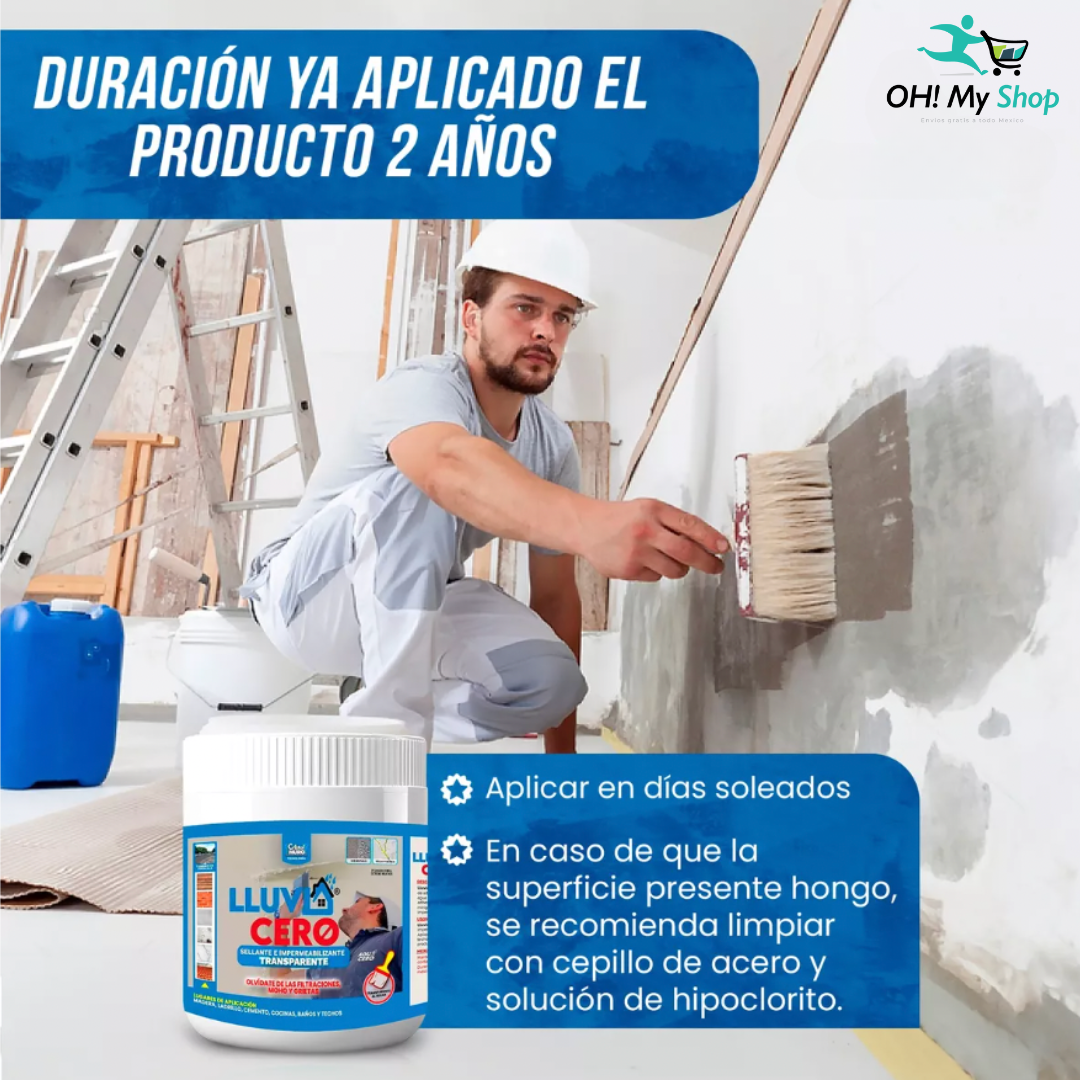 LLUVIA CERO 100% ORIGINAL! Sellador impermeabilizante + cinta tapagoteras de REGALO 🎁