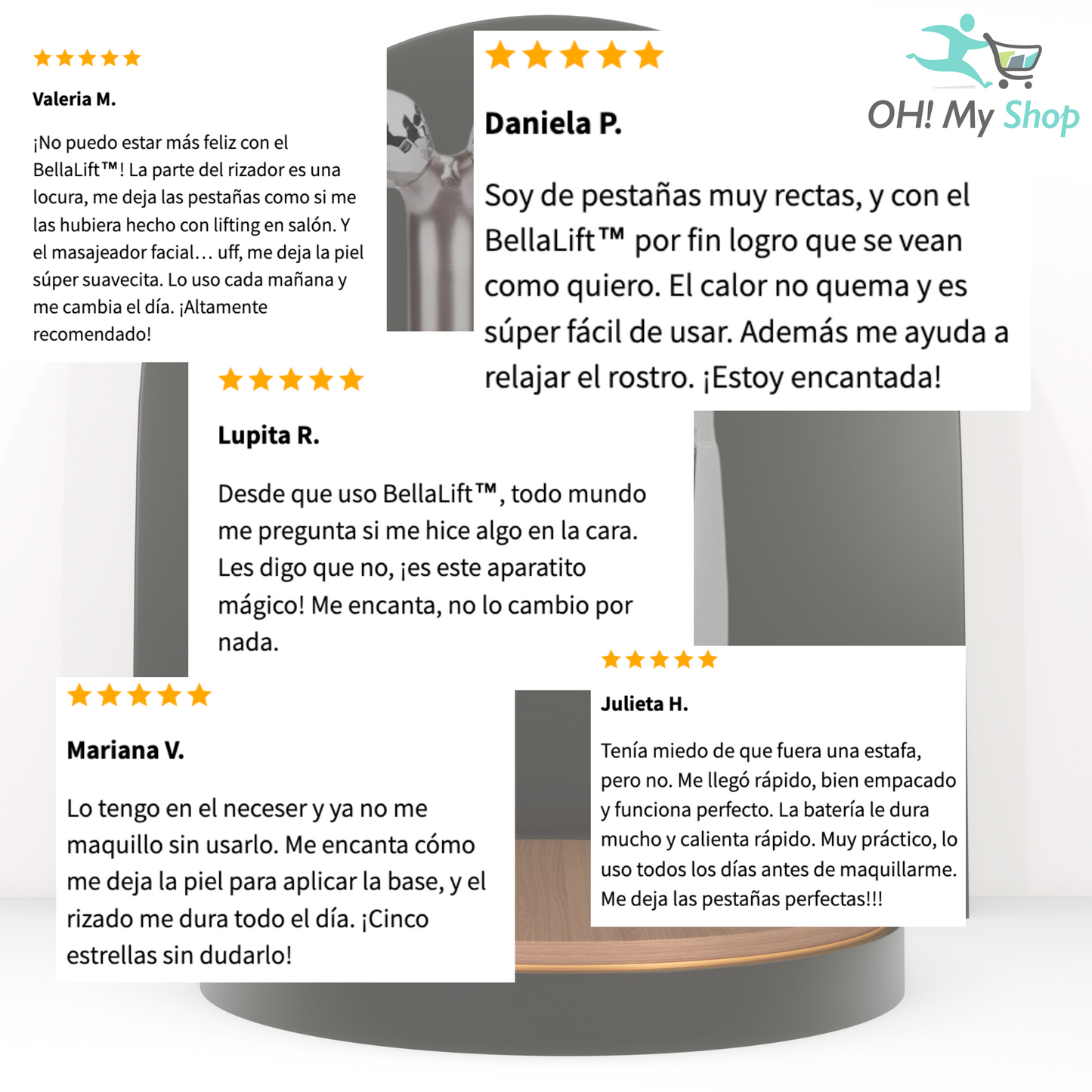 BellaLift™ - Rizador de Pestañas y Masajeador Facial ¡PROMO 2X1!