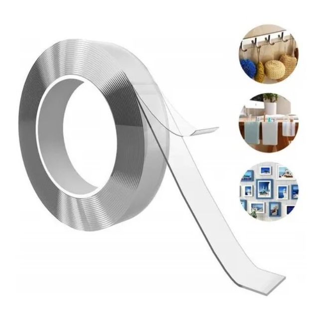 CINTA MULTIFUNCIONAL ADHESIVA DOBLE FAZ REUTILIZABLE LAVABLE