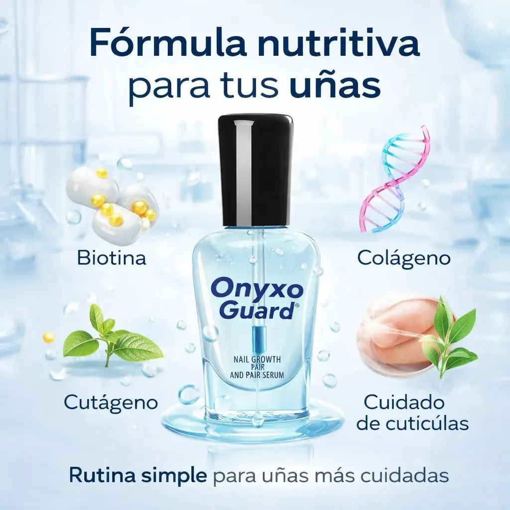 ¡PROMO 3X1! Onyxo Guard®️: El suero que ayuda a fortalecer y revitalizar tus uñas desde la raíz