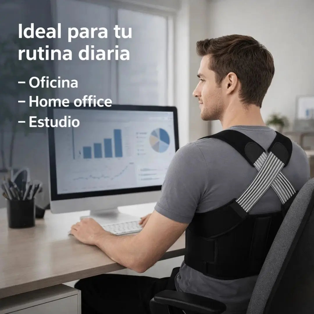 ¡PROMO 2X1! PostureFlex Pro®️: Corrector de Postura Ajustable e Invisible