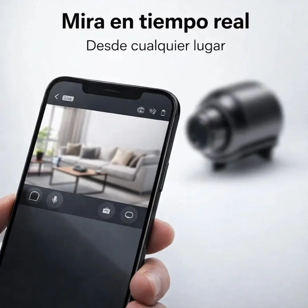 MiniCam Pro WiFi®️: Mini cámara WiFi HD con control desde tu celular.