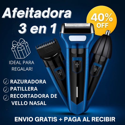 Geemy®️ 3EN1: Tu Solución Completa para Afeitado, Recorte y Cuidado Personal