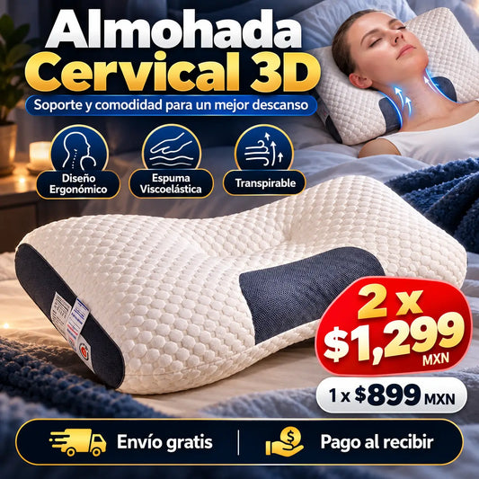 CerviDream®: Almohada Cervical 3D Viscoelástica