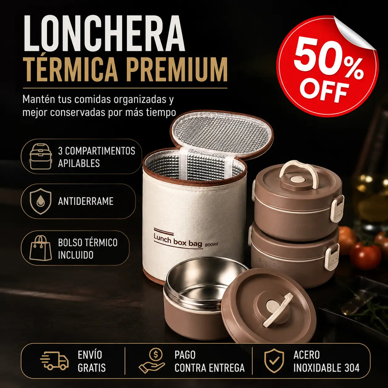 LunchPro®️: La Lonchera Térmica Premium para Llevar tus Comidas