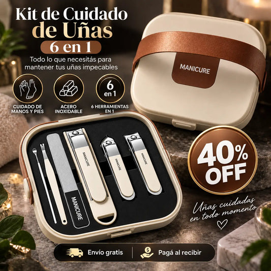 NailCare Pro®: Kit de uñas 6 en 1, práctico y completo.