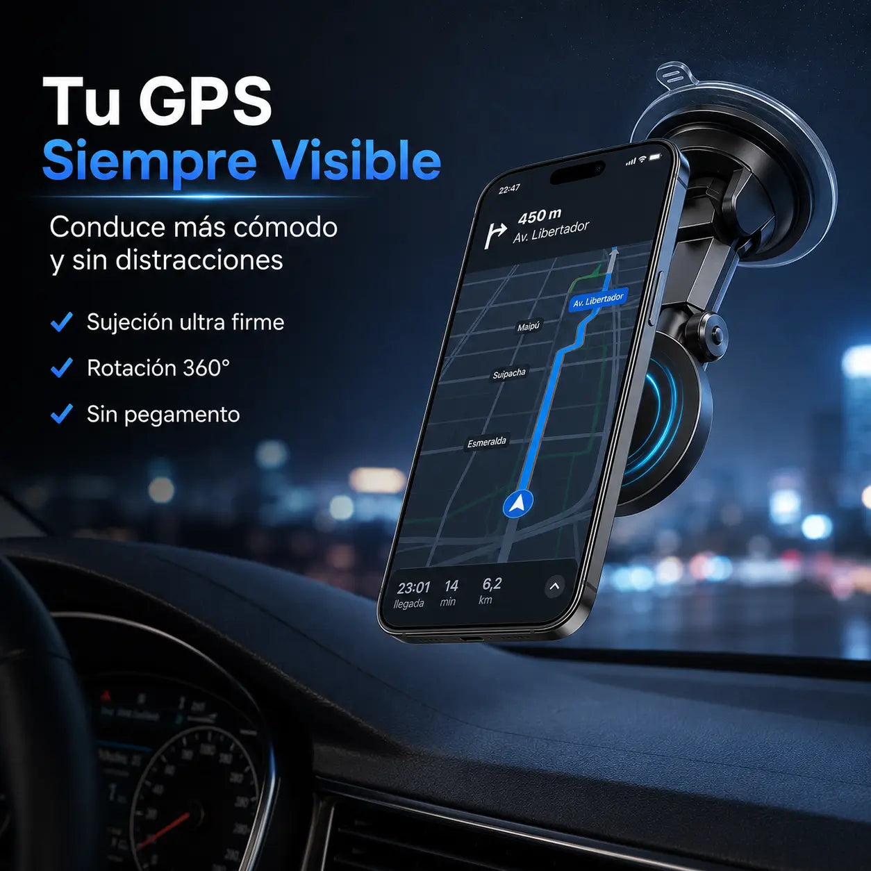¡PROMO 2X1! MagGrip Ultra®: Soporte Magnético Inteligente 360°
