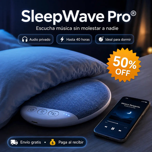 SleepWave Pro®: Altavoz de Almohada Bluetooth Ultradelgado