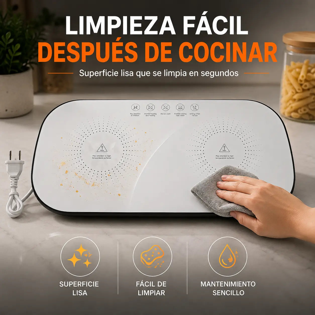 ¡PROMO 2X1! HeatServe Pro®: Bandeja Calefactora Eléctrica de Doble Zona