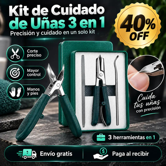 NailPro 3X®: Kit de Cuidado de Uñas de Precisión