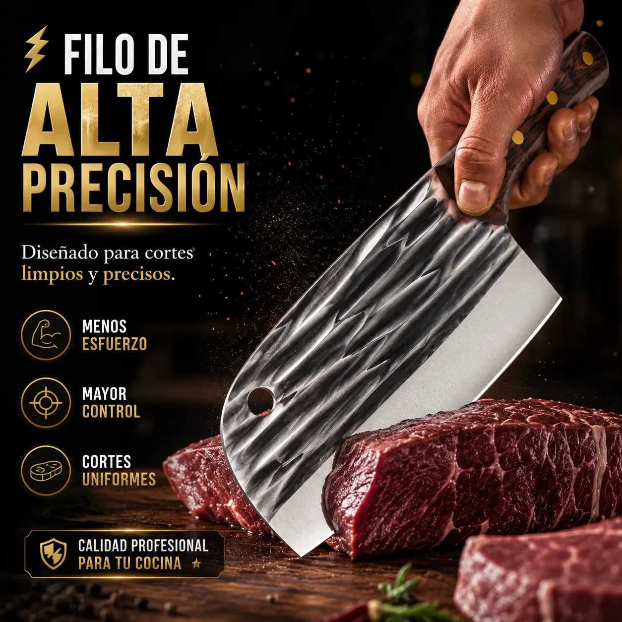 Tazaki® Chef Pro: Cuchillo Multifuncional de Cocina