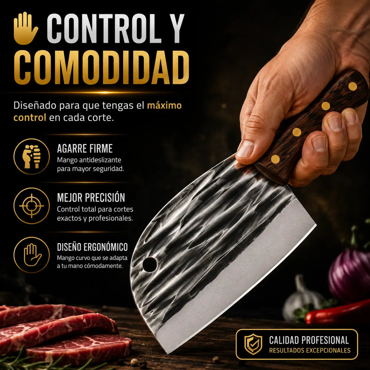 Tazaki® Chef Pro: Cuchillo Multifuncional de Cocina