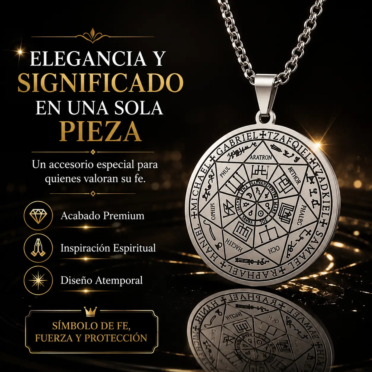 ¡PROMO 2X1! Arcangelis®️: Collar Sello de los 7 Arcángeles – Protección, Fe y Bendición Divina 🙏💫
