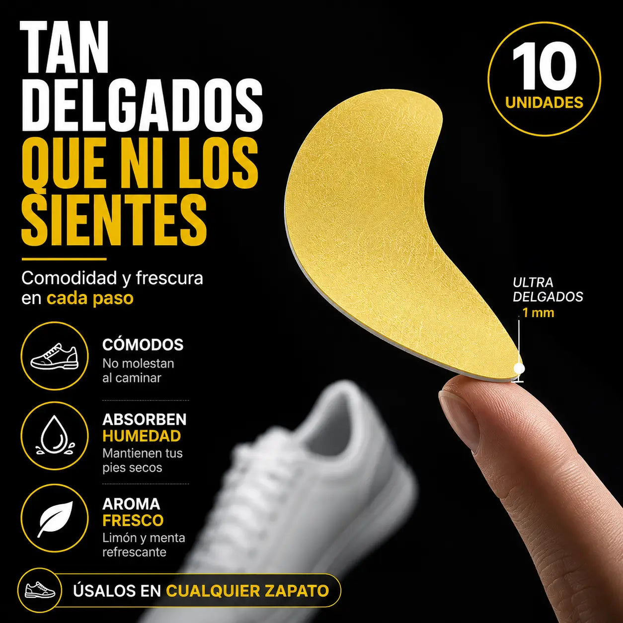 ¡PROMO 2X1! FootFresh®️: Parches desodorantes para pies frescos y cómodos.