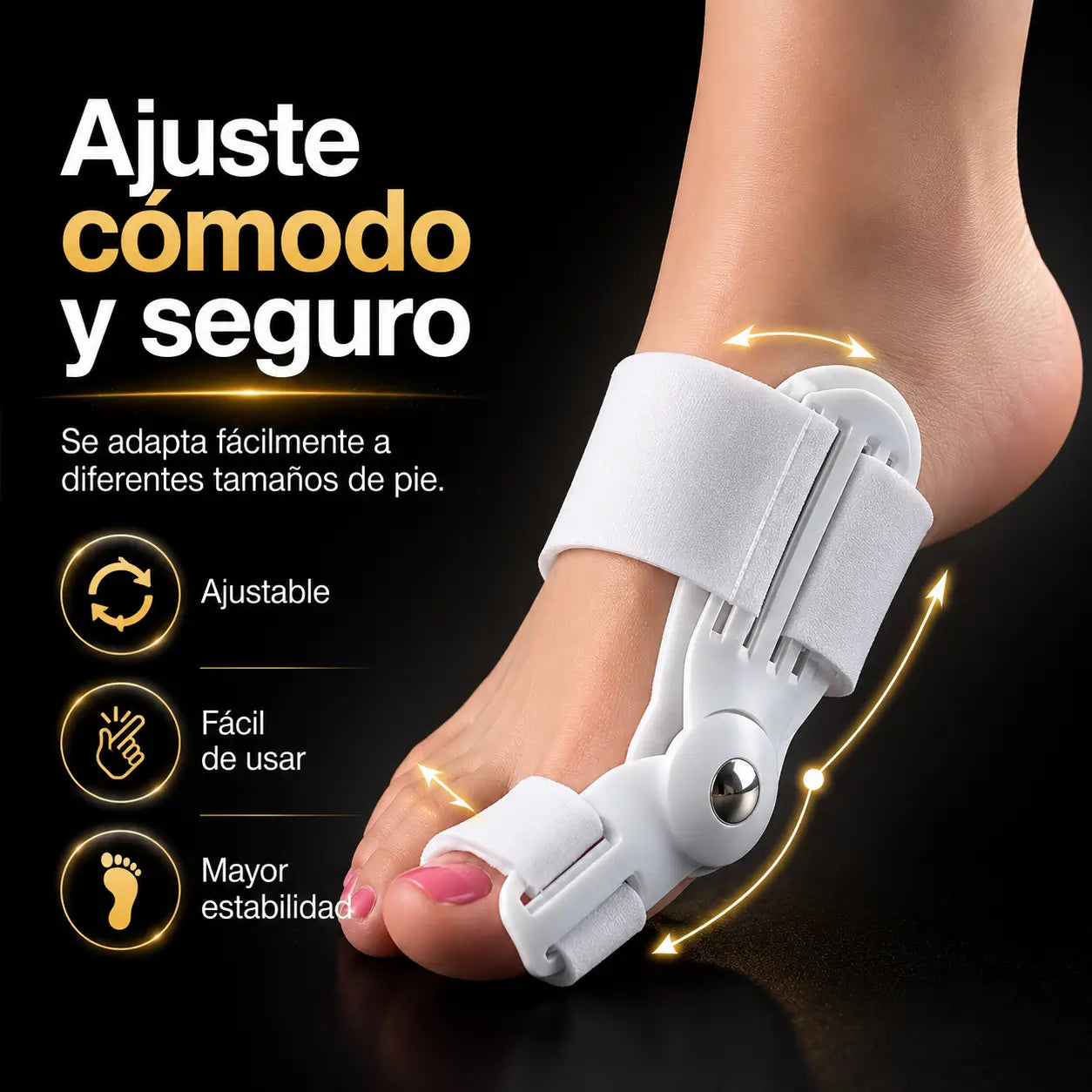 BunionCare Pro®: Corrector Ortopédico Ajustable para Juanetes + REGALO Sorpresa