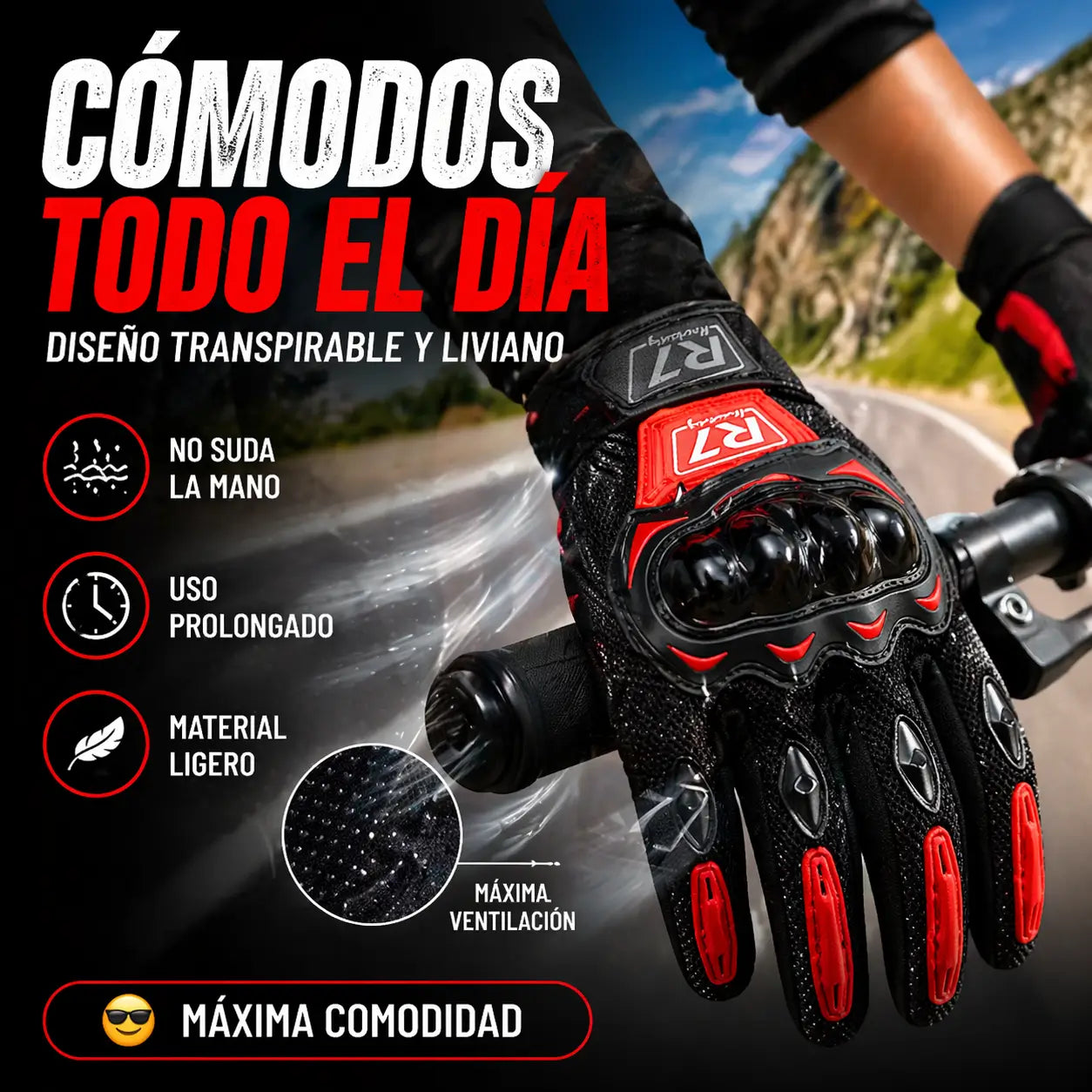 Guantes ProGrip R7®️: Protección Antigolpes y Agarre Total