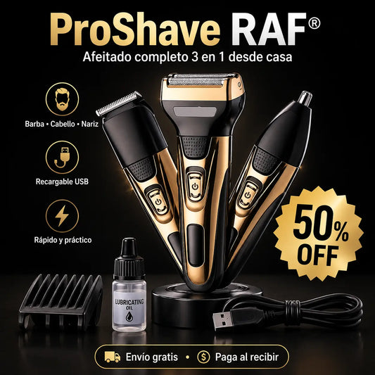 ProShave RAF®️: Rasuradora Multifuncional 3EN1
