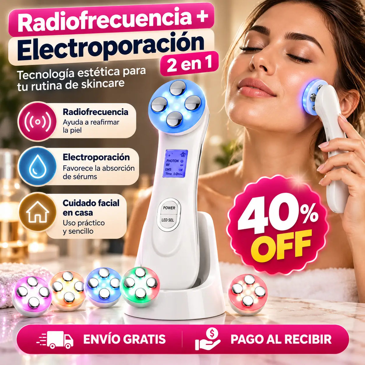 SkinLift Pro®: Radiofrecuencia + Electroporación 2EN1