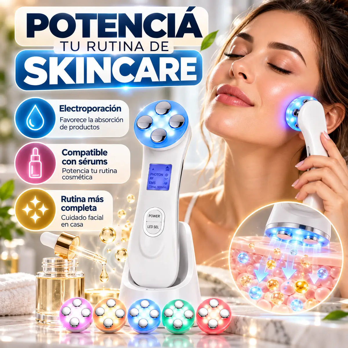 SkinLift Pro®: Radiofrecuencia + Electroporación 2EN1