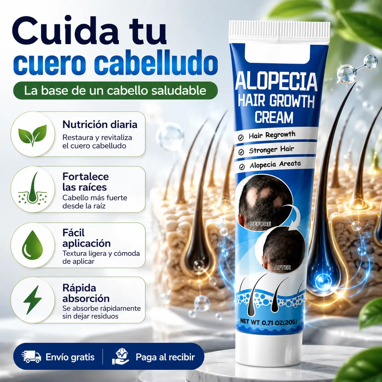 FoliMax®️:  Cuida tu cuero cabelludo y apoya el crecimiento natural del cabello