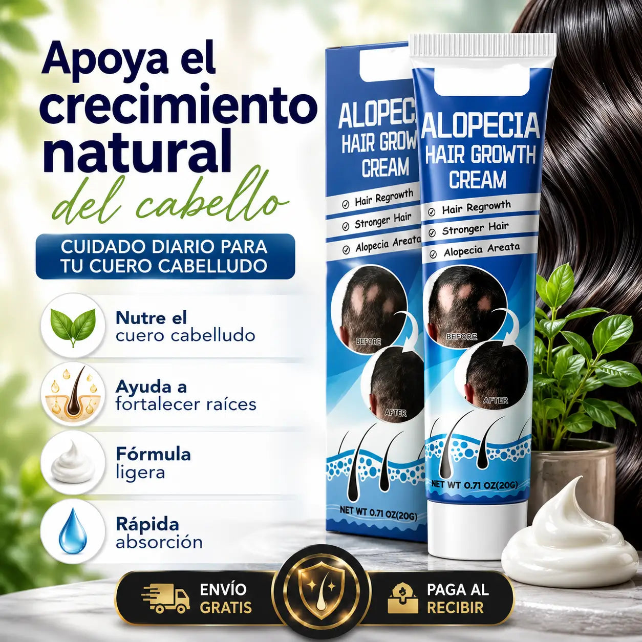 FoliMax®️:  Cuida tu cuero cabelludo y apoya el crecimiento natural del cabello