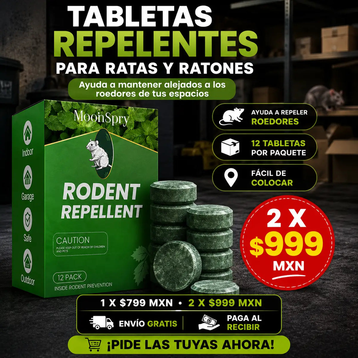 RatAway®: Repelente para Ratas y Ratones