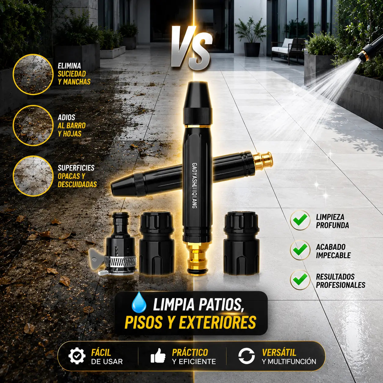 HydroJet Pro®️: Pistola de Agua de Alta Presión Multifunción