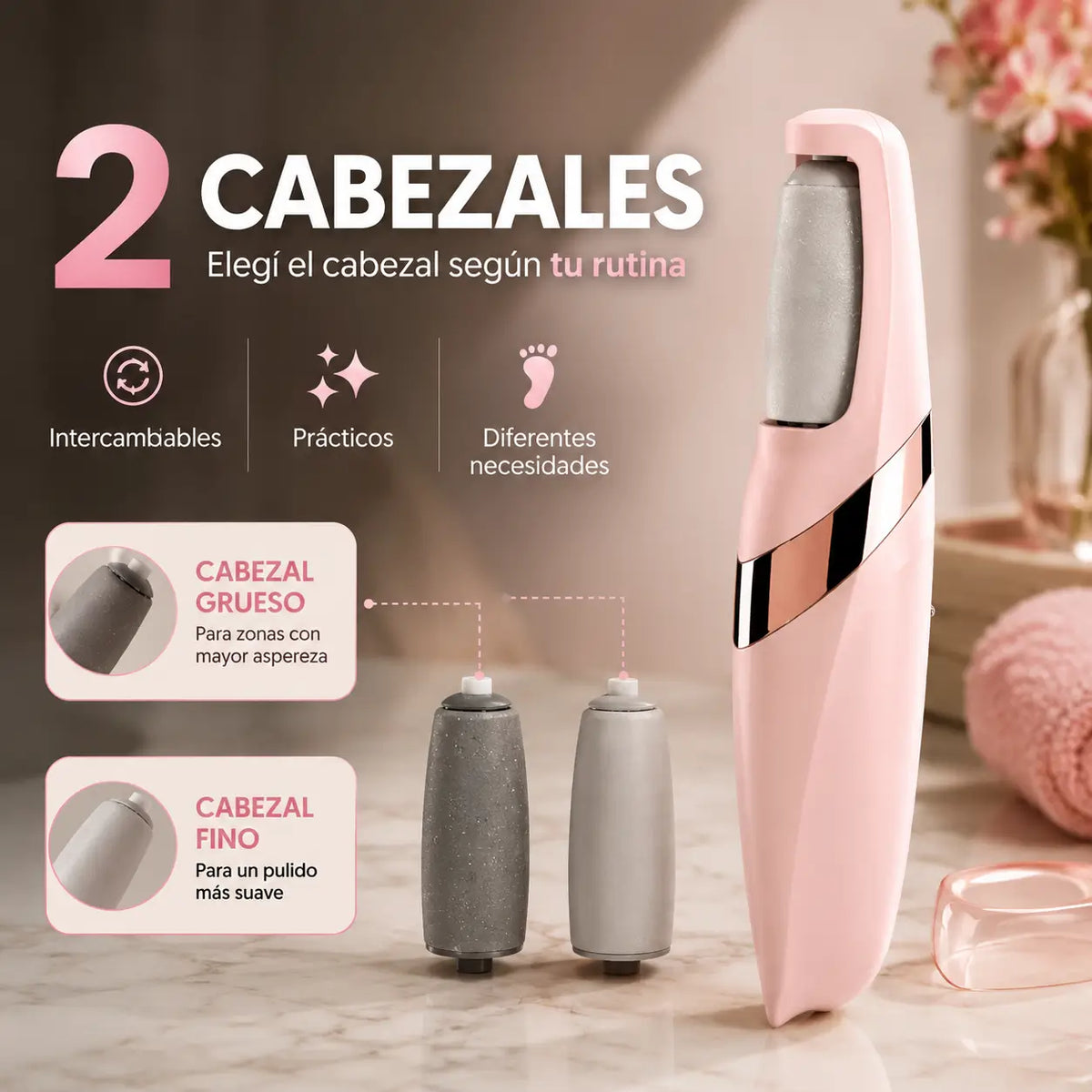 SoftStep®: Removedor eléctrico de callos para mantener tus pies suaves y cuidados desde casa.