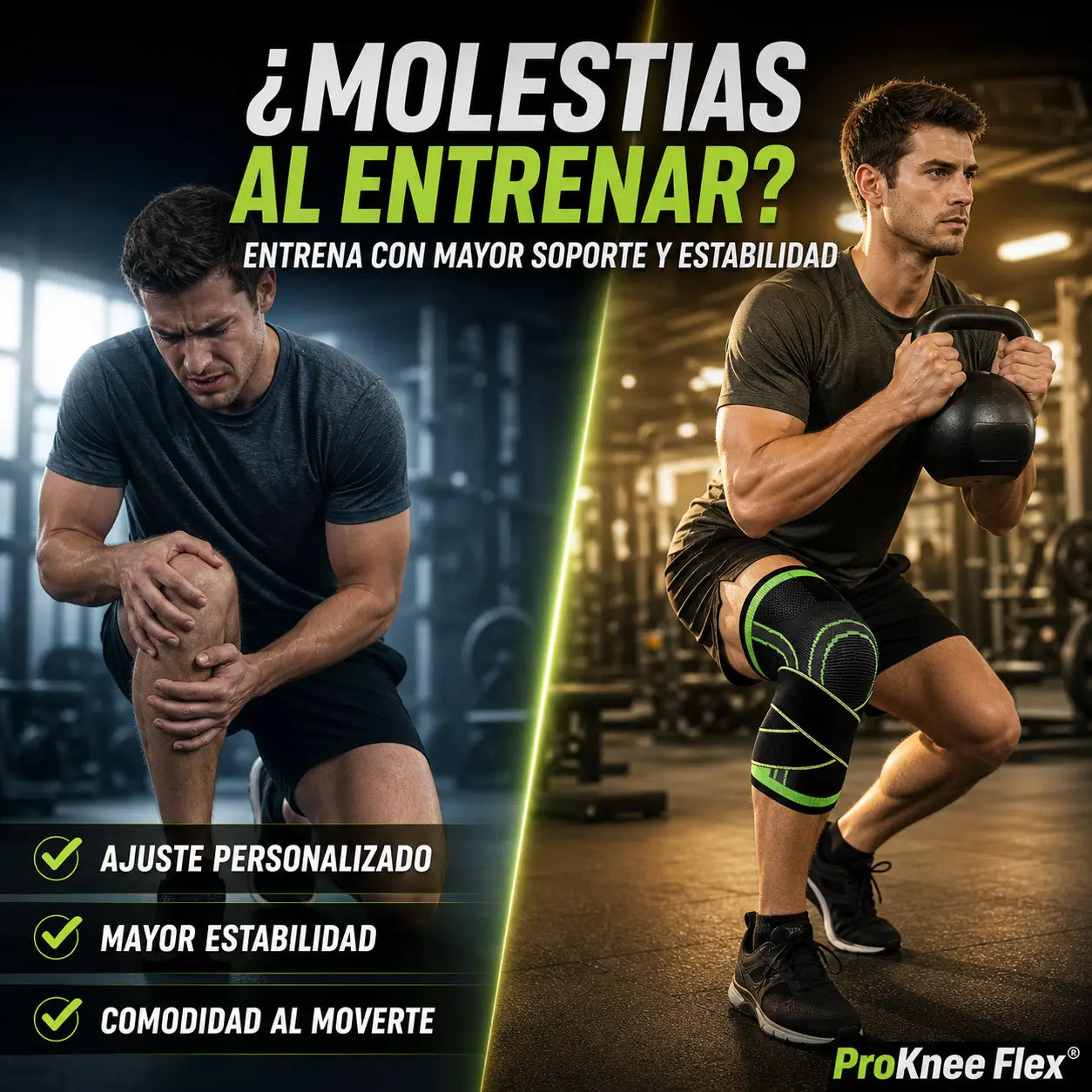 ¡PROMO 2X1! ProKnee Flex®: Rodillera de Compresión Ajustable