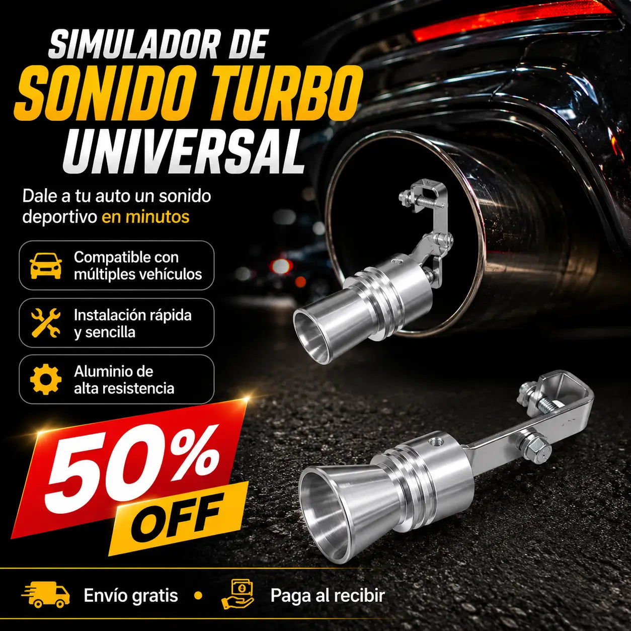 TurboSound Pro®: Simulador de Sonido Turbo Universal para Escape
