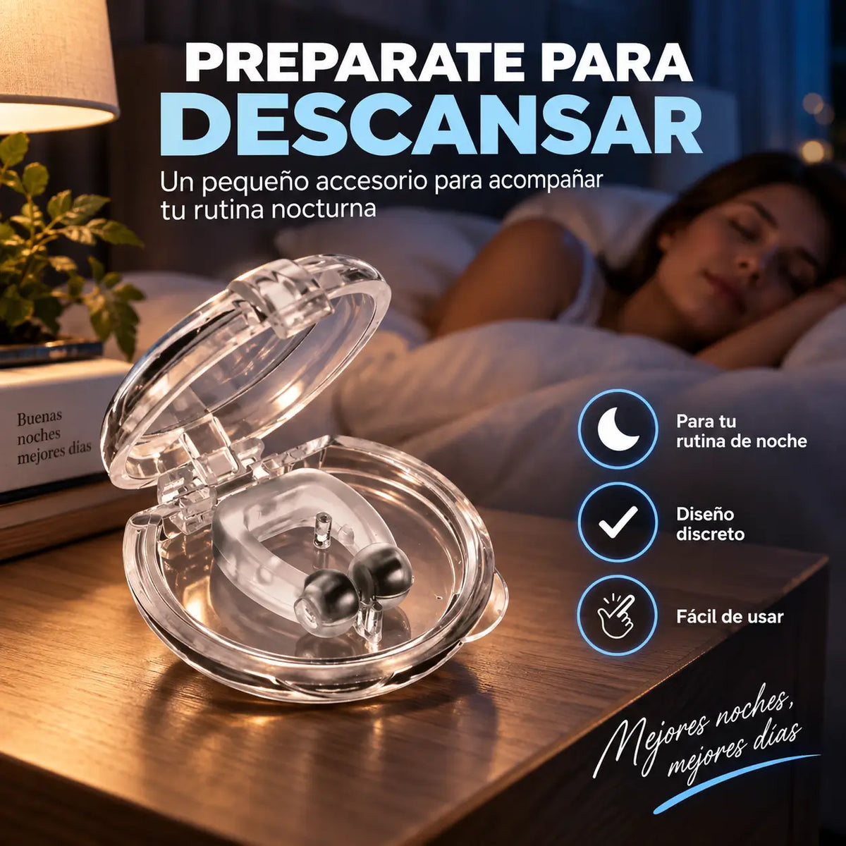 NoseClip®: Clip Nasal Anti Ronquidos Cómodo y Discreto.