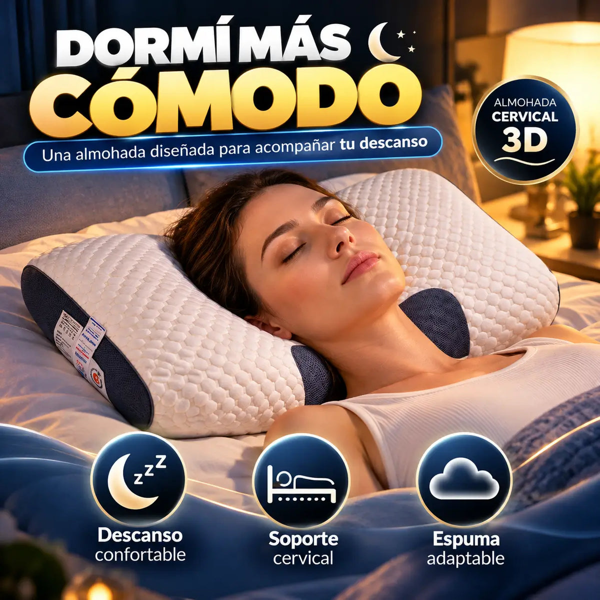 CerviDream®: Almohada Cervical 3D Viscoelástica