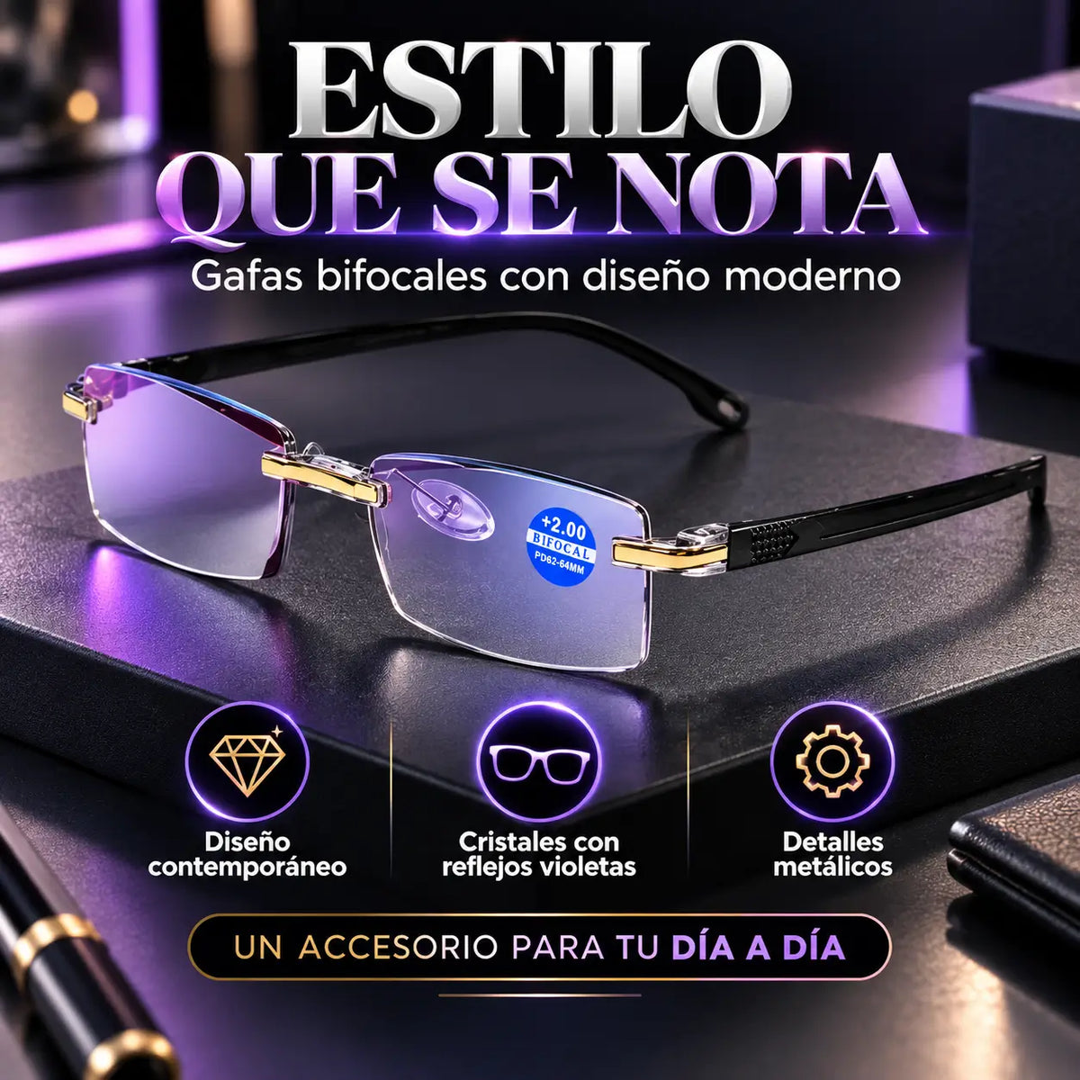 DuoVista TR90®: Gafas Bifocales 2 en 1 con Filtro de Luz Azul