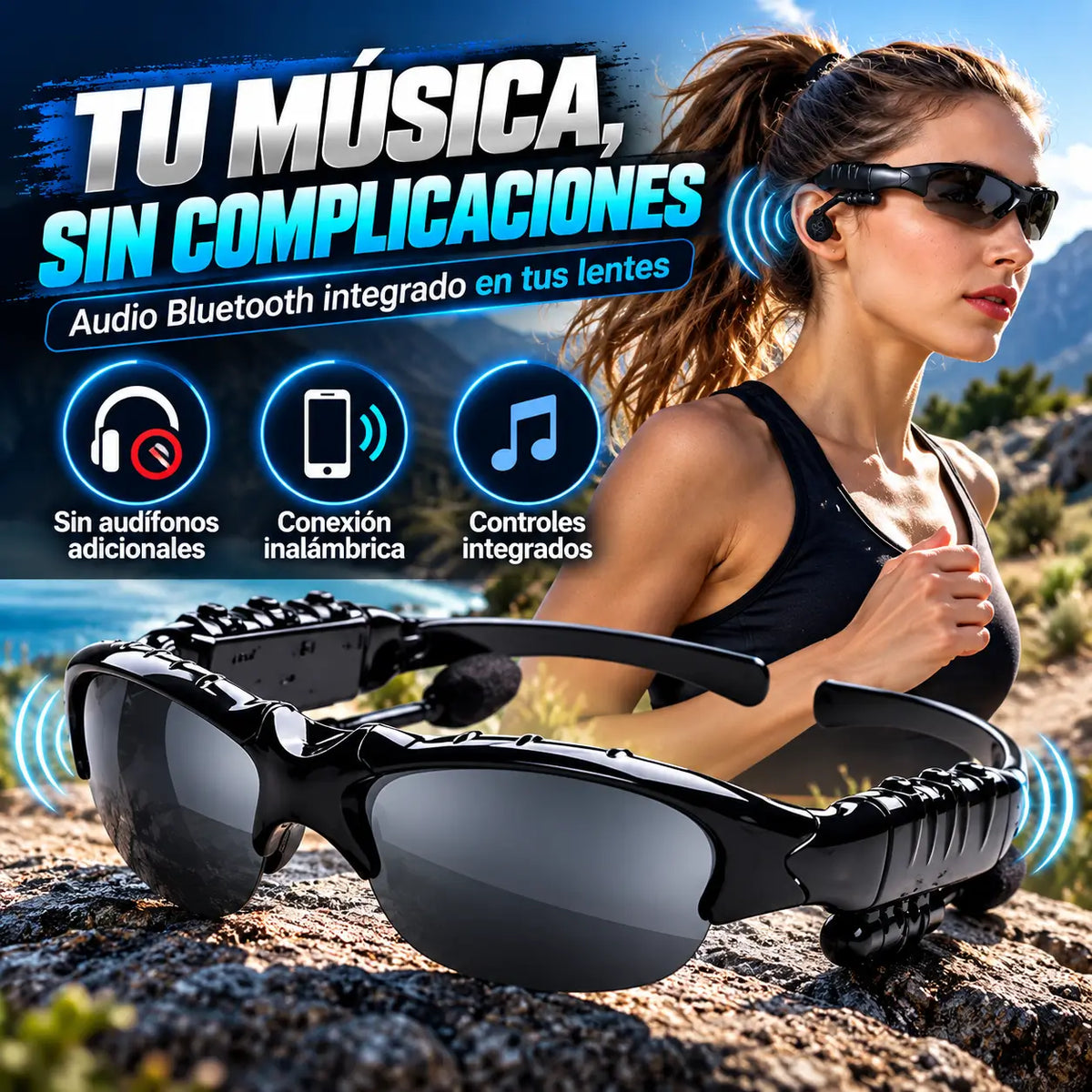 SoundVision Pro®: Lentes Deportivos con Bluetooth Integrado