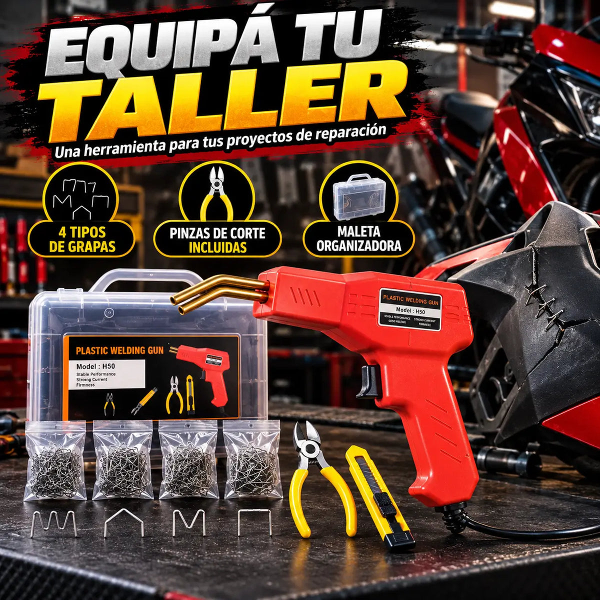 PlastiFix Pro®: Kit de Soldadura y Reparación de Plástico