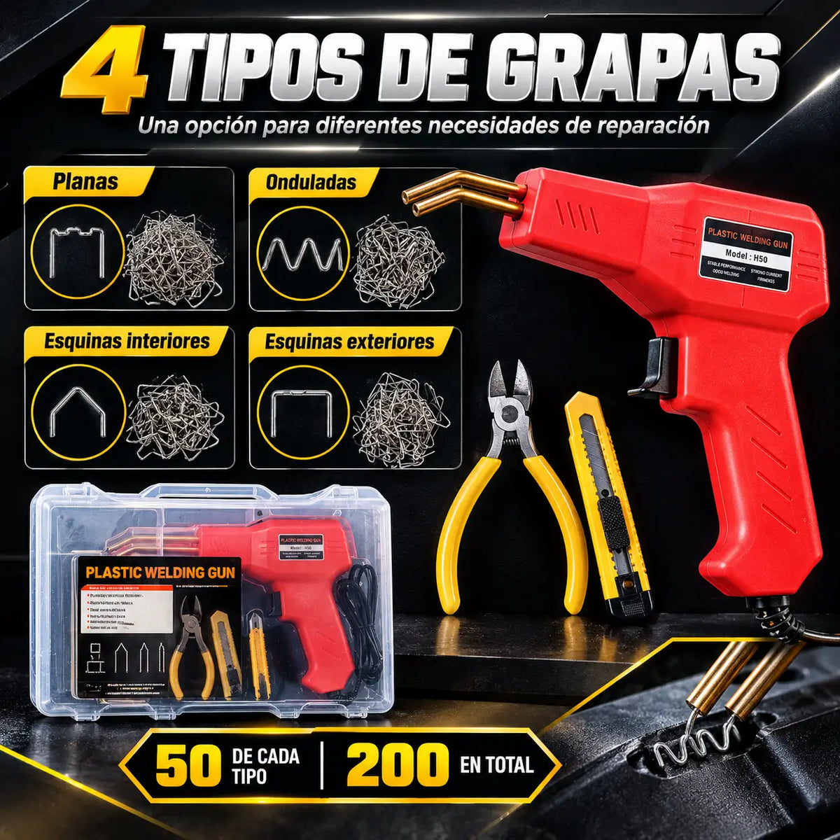 PlastiFix Pro®: Kit de Soldadura y Reparación de Plástico