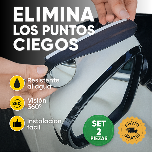 TotalView®️ 2X1: Espejo Retrovisor Punto Ciego 360°