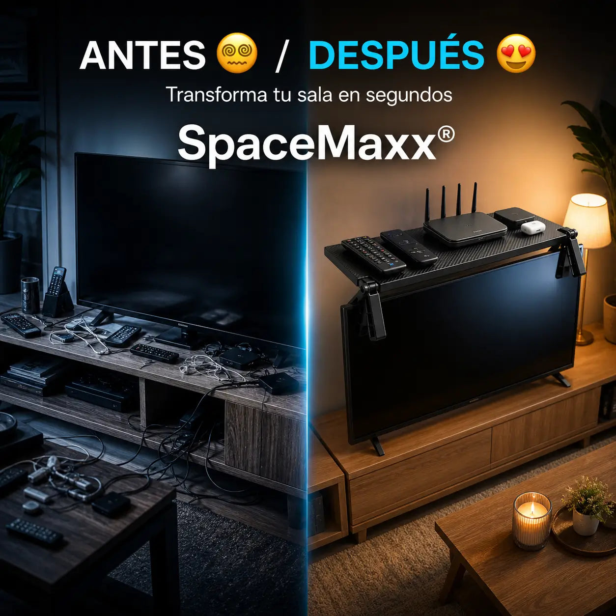 ¡PROMO 2X1! SpaceMaxx®: El organizador que elimina el desorden de tu sala