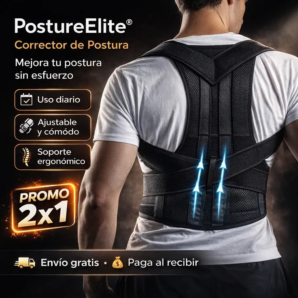 PROMO 2X1! PostureElite®: Corrector de Postura para Espalda – Mantén tu espalda recta sin esfuerzo