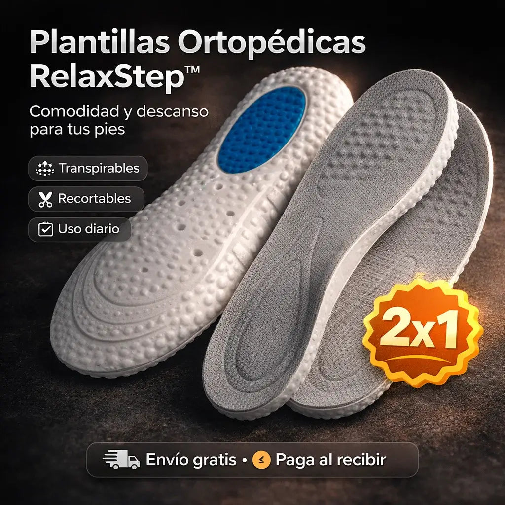 RelaxStep®️: Plantillas Ortopédicas, Comodidad Diaria para tus Pies