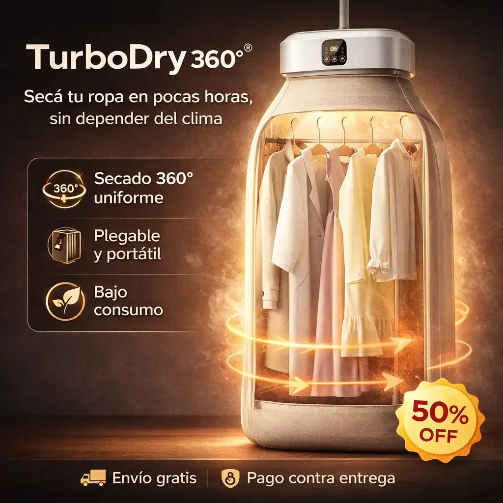 TurboDry 360°®️: Secadora Portátil Plegable