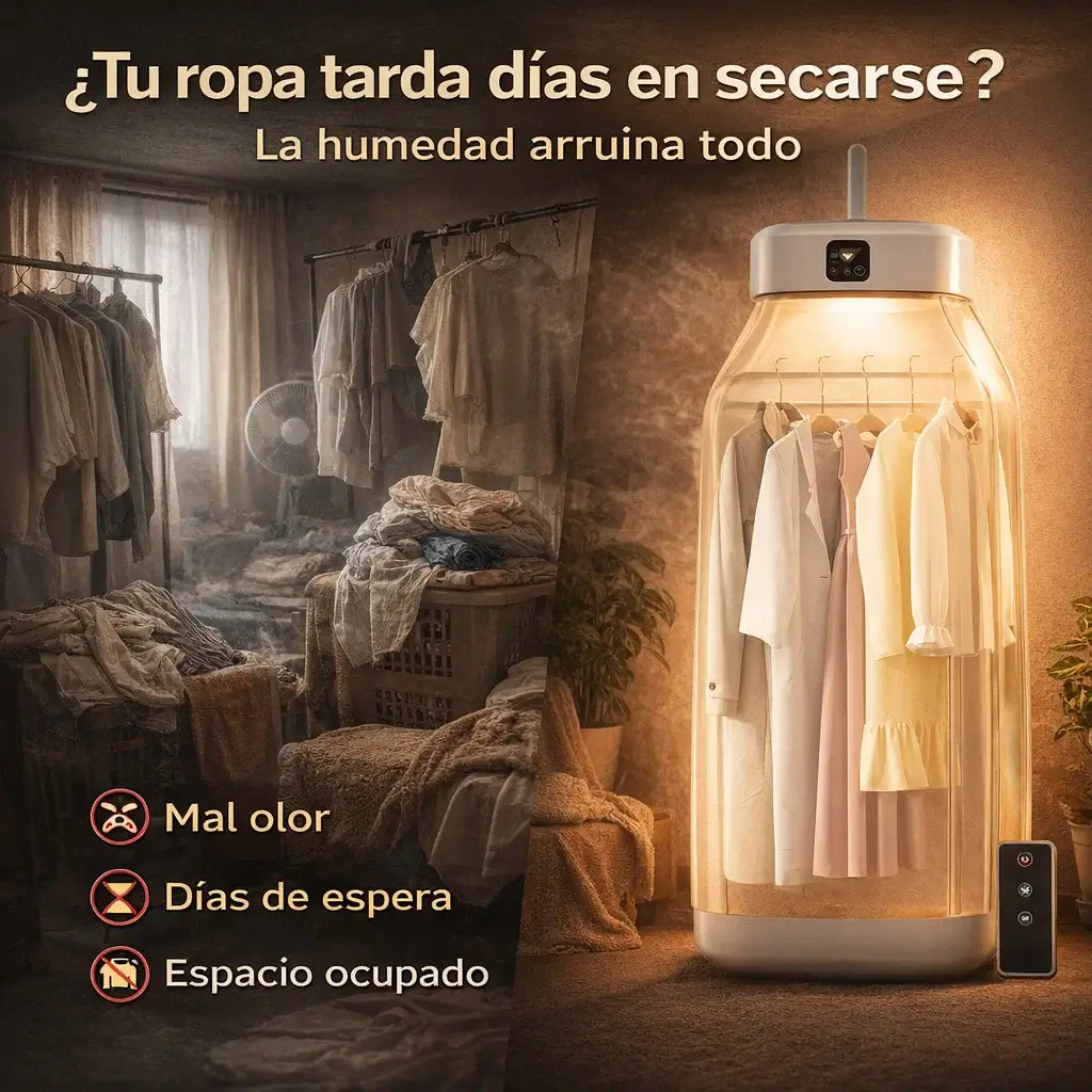 TurboDry 360°®️: Secadora Portátil Plegable