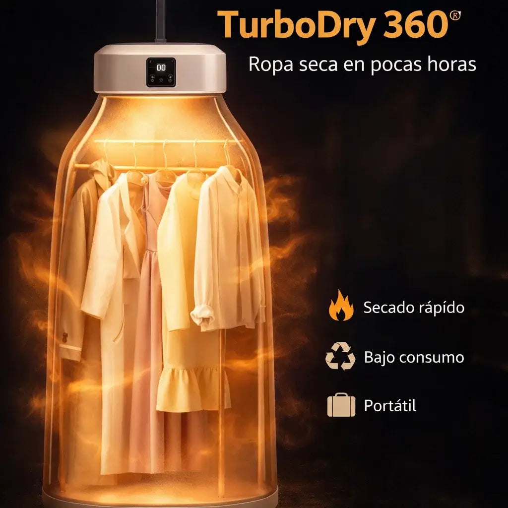 TurboDry 360°®️: Secadora Portátil Plegable
