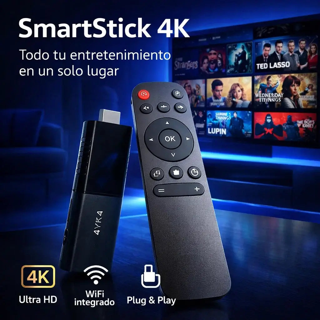 SmartStick 4K®️: Convierte tu TV en Smart en segundos