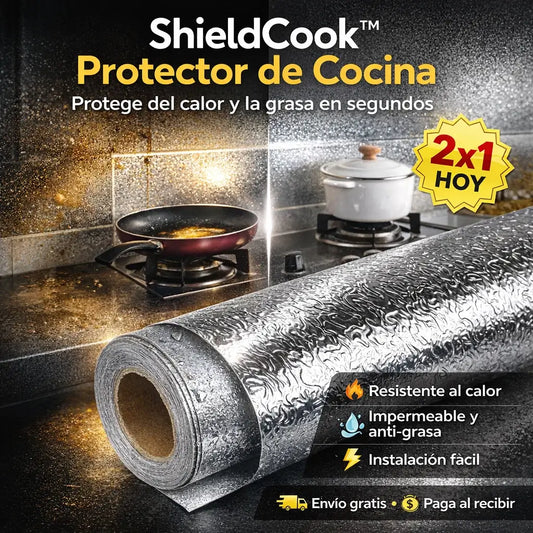 ¡PROMO 2X1! ShieldCook®️: Protección total contra grasa y calor para tu cocina