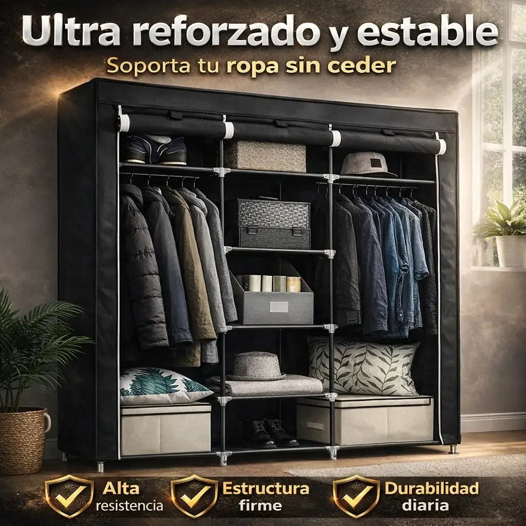 ClosetFlex®️ Ultra Reforzado: Optimiza tu espacio de forma inteligente