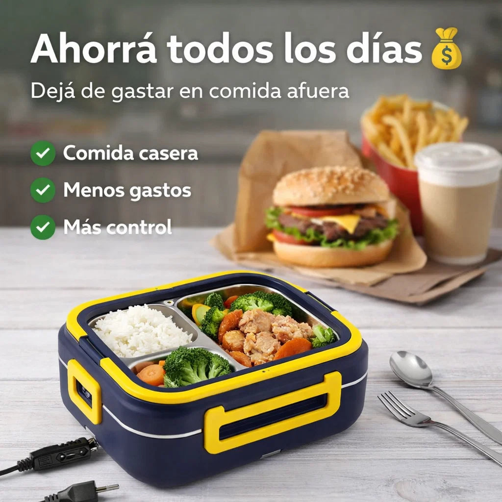 HeatBox Pro®️: Tu Almuerzo Siempre Caliente, Estés Donde Estés